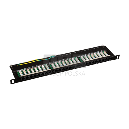 PK032 Patch panel OPTIMUM UTP kat.5e 24 porty LSA 0.5U