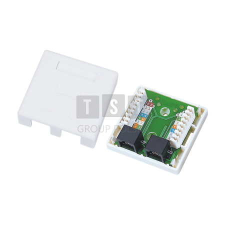 GN011 Gniazdokat.6  2xRJ45