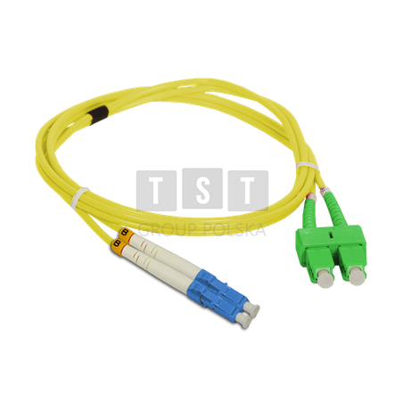 FOC-SCALC-9SMD-1 Patch cord SM SC/APC-LC duplex 9/125 1.0m