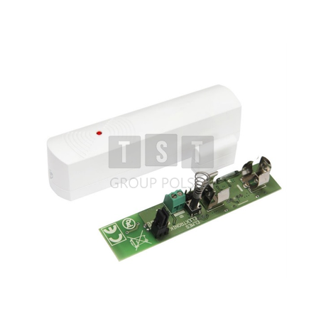 CTX5D Bezprzewodowy magnetyczny detektor otwarcia i zamknięcia dwóch skrzydeł (Biały)