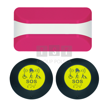 KALER - ZESTAW ALARMOWY NA PLAŻĘ 2 PRZYCISKI DLA RATOWNIKA