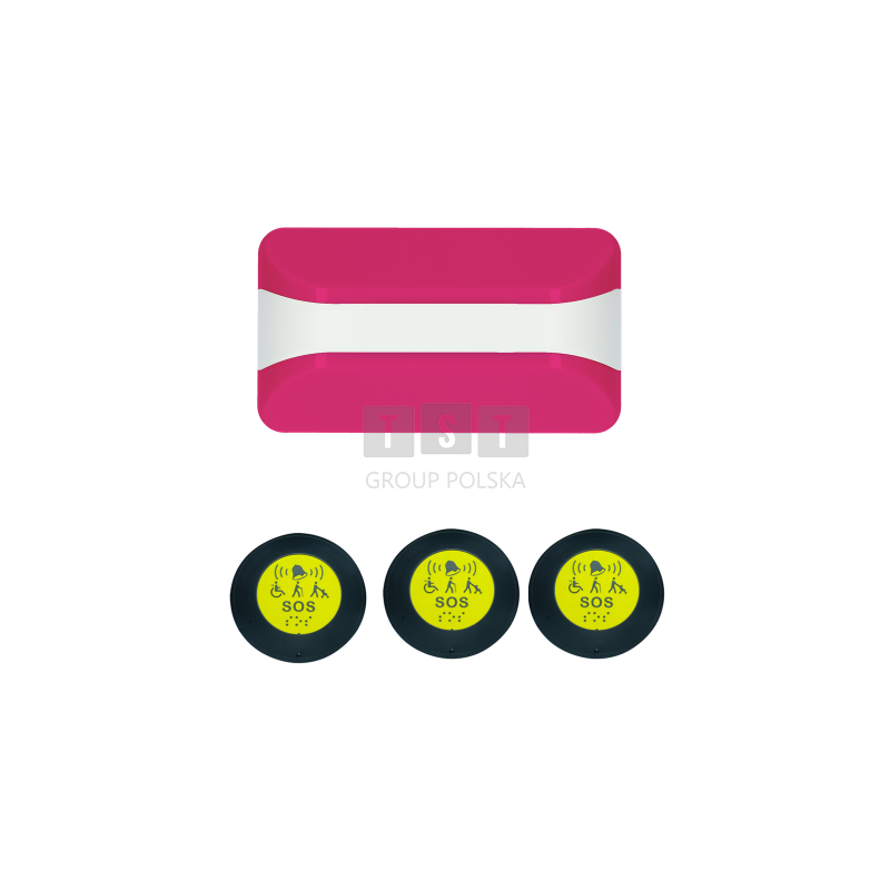KALER - ZESTAW ALARMOWY NA PLAŻĘ 3 PRZYCISKI BEZPIECZNE WEZWANIE RATOWNIKA