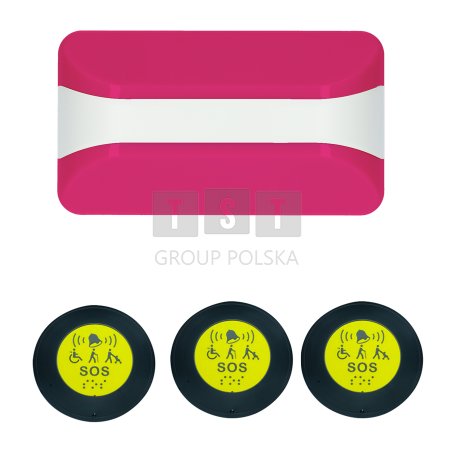 KALER - ZESTAW ALARMOWY NA PLAŻĘ 3 PRZYCISKI BEZPIECZNE WEZWANIE RATOWNIKA