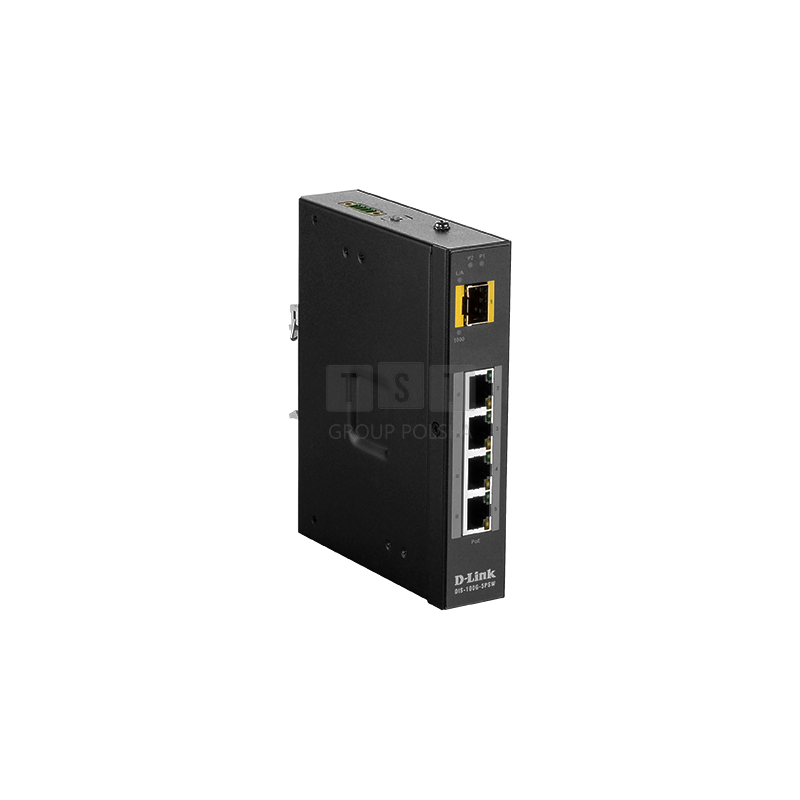 DIS-100G-5PSW Switch przemysłowy D-Link 4xPoE
