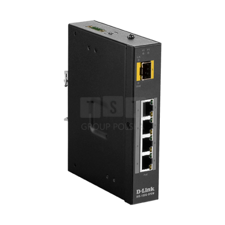 DIS-100G-5PSW Switch przemysłowy D-Link 4xPoE