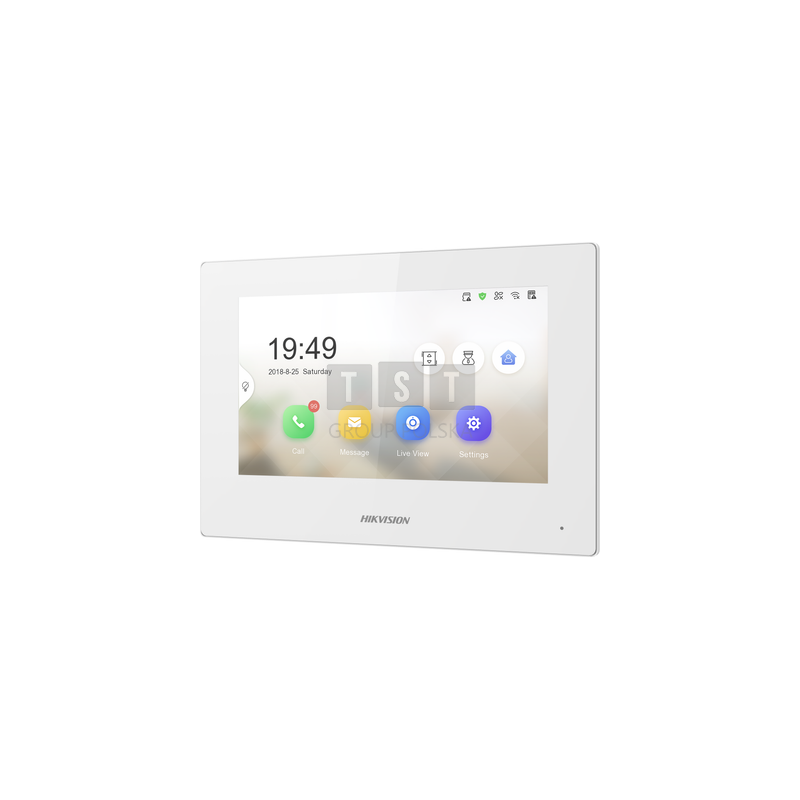 DS-KH6320-WTE2-W Stacja wewnętrzna 2-Wire, ekran 7 ", biała