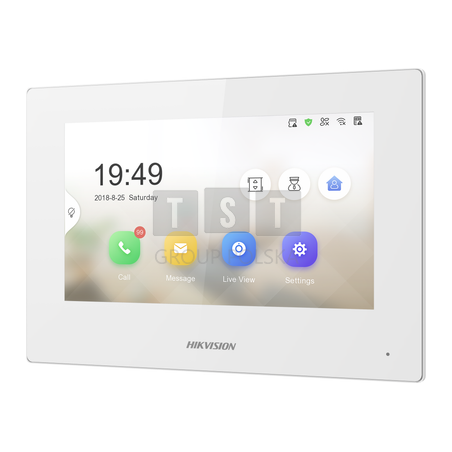 DS-KH6320-WTE2-W Stacja wewnętrzna 2-Wire, ekran 7 ", biała