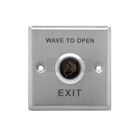 YPW6DKL Przycisk wyjścia podtynkowy, kwadratowy, metalowy, bezdotykowy