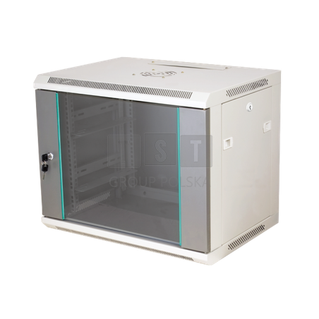 SW-18U-600-450-N-DSJ-OP-RP-B-S Szafka rack wisząca 19" 18U 600x450