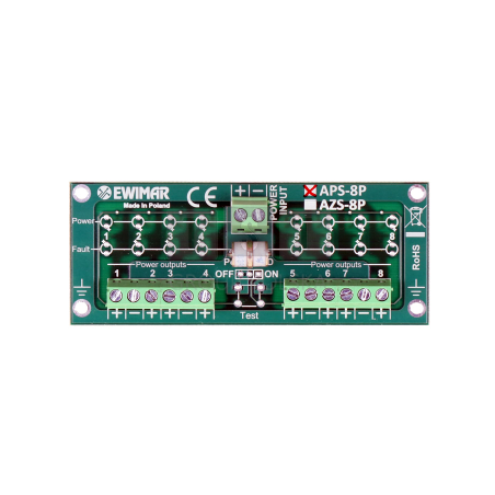 APS-8P Ogranicznik przepięć zasilania czujek alarmowych