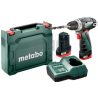 Wiertarko-wkrętarka akumulatorowa Metabo PowerMaxx BS Basic 12V 2x2Ah Ładowarka Walizka