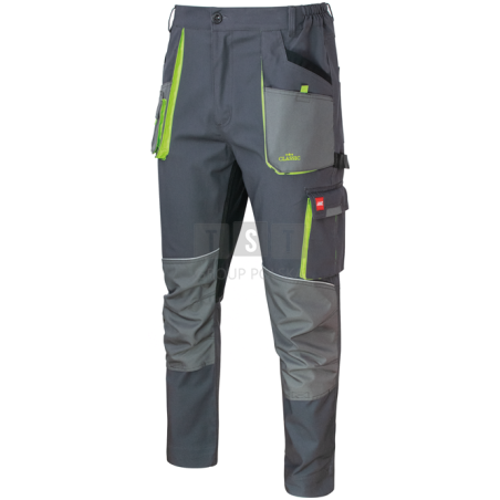 ART-MAS STRETCH SLIM MOCNE WYGODNE FUNKCJONALNE SPODNIE ROBOCZE DO PASA MĘSKIE R. 60