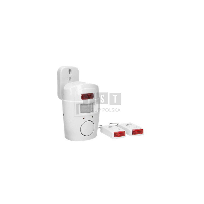 Mini alarm Virone bezrpzewodowy z wbudowaną syreną, sterowany pilotem AS-1