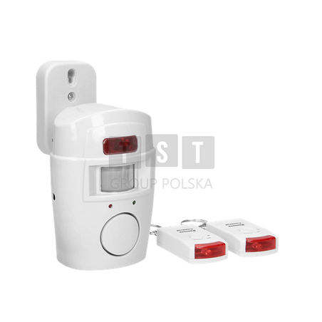 Mini alarm Virone bezrpzewodowy z wbudowaną syreną, sterowany pilotem AS-1