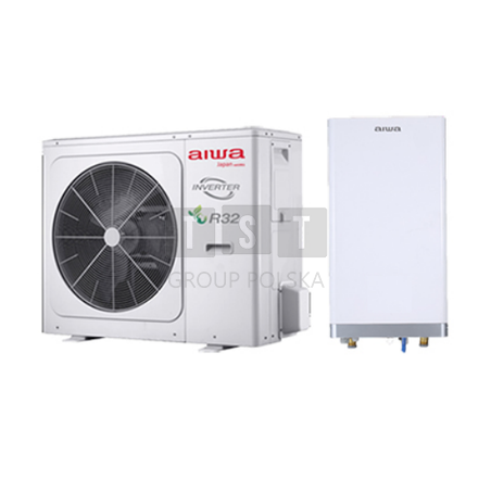 Pompa ciepła Split zewnętrza + wewnętrzna AIWA-HPS8/10VIN + AIWA-HPS10VOUT 10kW - 1 fazowa