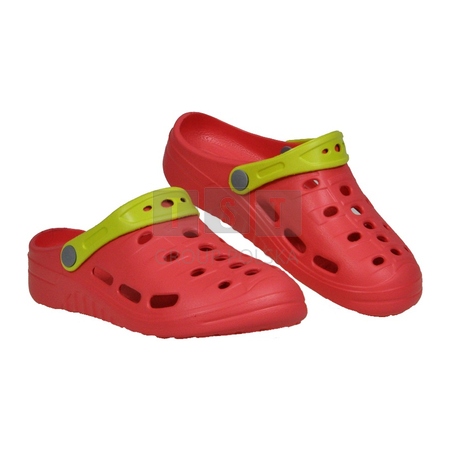 Klapki z pianki EVA róż-limonka r.36