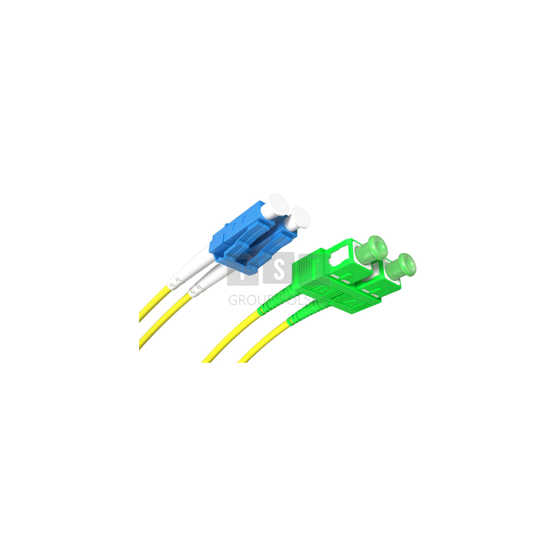 PATCHCORD ŚWIATŁOWODOWY SM 3M DUPLEX 9/125, SC/APC-LC/UPC 3MM