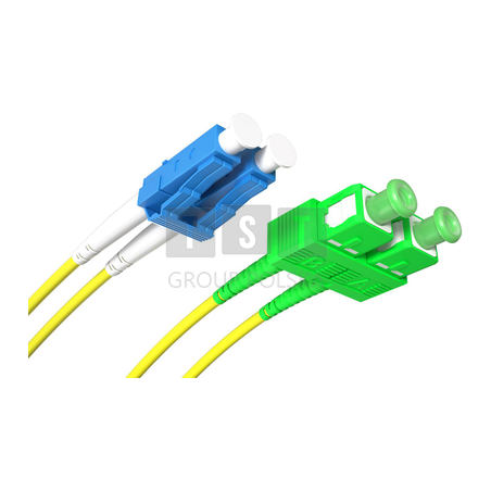 PATCHCORD ŚWIATŁOWODOWY SM 3M DUPLEX 9/125, SC/APC-LC/UPC 3MM