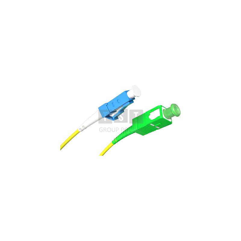 PATCHCORD ŚWIATŁOWODOWY SM 5M SIMPLEX 9/125, SC/APC-LC/UPC 3MM