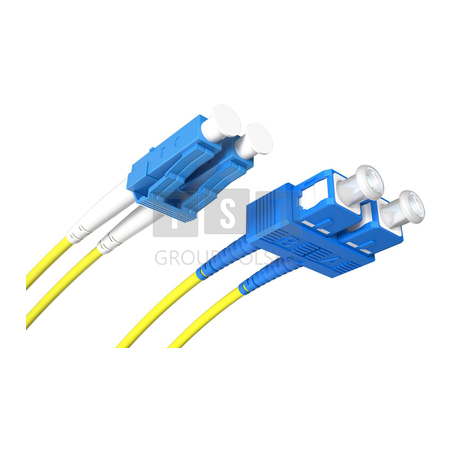 PATCHCORD ŚWIATŁOWODOWY SM SC/UPC-LC/UPC DUPLEX 10m