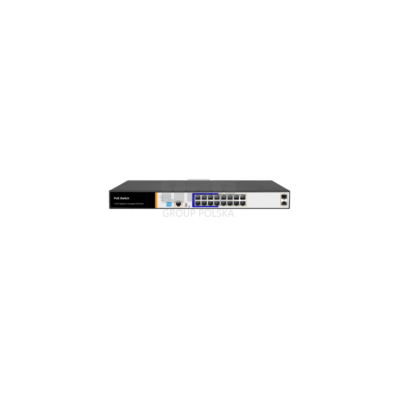 Switch zarządzalny PoE 16+2 SFP SPEM016B-2F