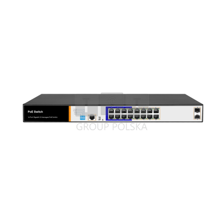 Switch zarządzalny PoE 16+2 SFP SPEM016B-2F