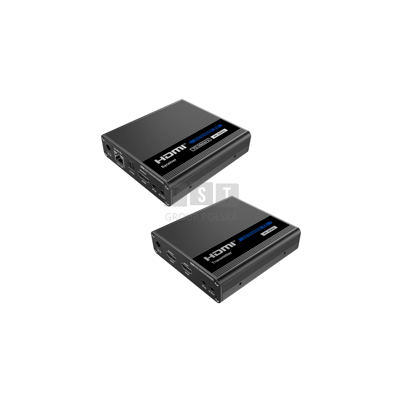 Konwerter HDMI na LAN 4K Spacetronik IP  SPH-676C - zestaw