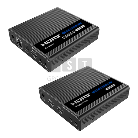 Konwerter HDMI na LAN 4K Spacetronik IP  SPH-676C - zestaw