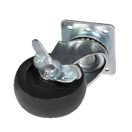 KOŁO Z HAMULCEM A19-K*P2 DO SZAFY RACK