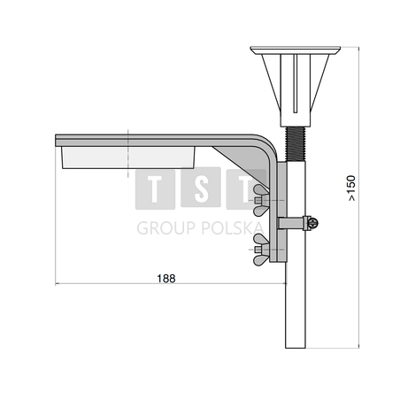 FMX-DET-MB Wspornik montażowy do czujek