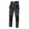 WYTRZYMAŁE SPODNIE ROBOCZE MĘSKIE DO PASA ART-MAS CLASSIC MAXIMUS GRAFITOWO-CZARNE R. 54