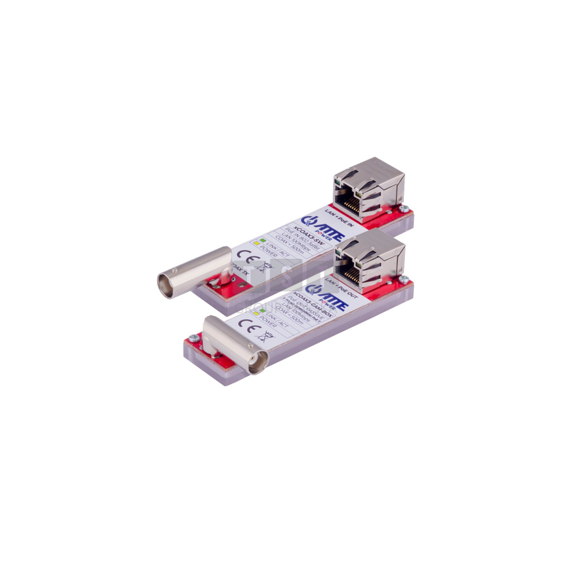 Zestaw aktywnych konwerterów do transmisji Ethernet oraz PoE po koncentryku xCOAX3‑SET‑BOX