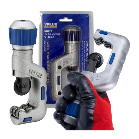 NÓŻ DO RUR MIEDZIANYCH VALUE VTC-42 1/4” - 1 5/8” (6 - 42 MM)