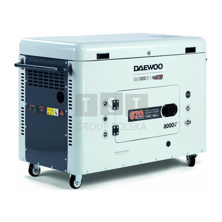 AGREGAT PRĄDOTWÓRCZY DIESEL DAEWOO DDAE 11000DSE-3 7.5kW