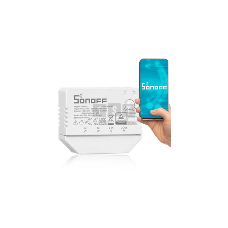 SONOFF Inteligentny przełącznik Wi-Fi 1-kanałowy MINIR-3