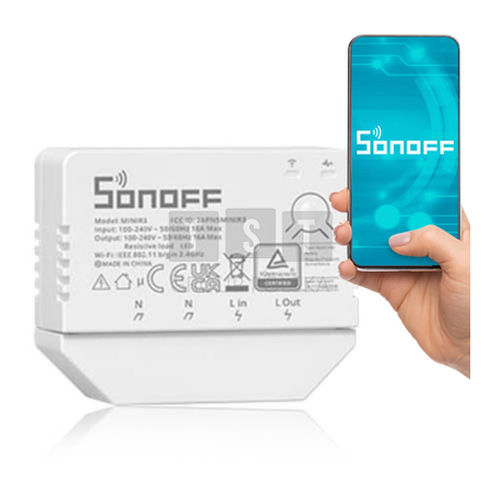 SONOFF Inteligentny przełącznik Wi-Fi 1-kanałowy MINIR-3
