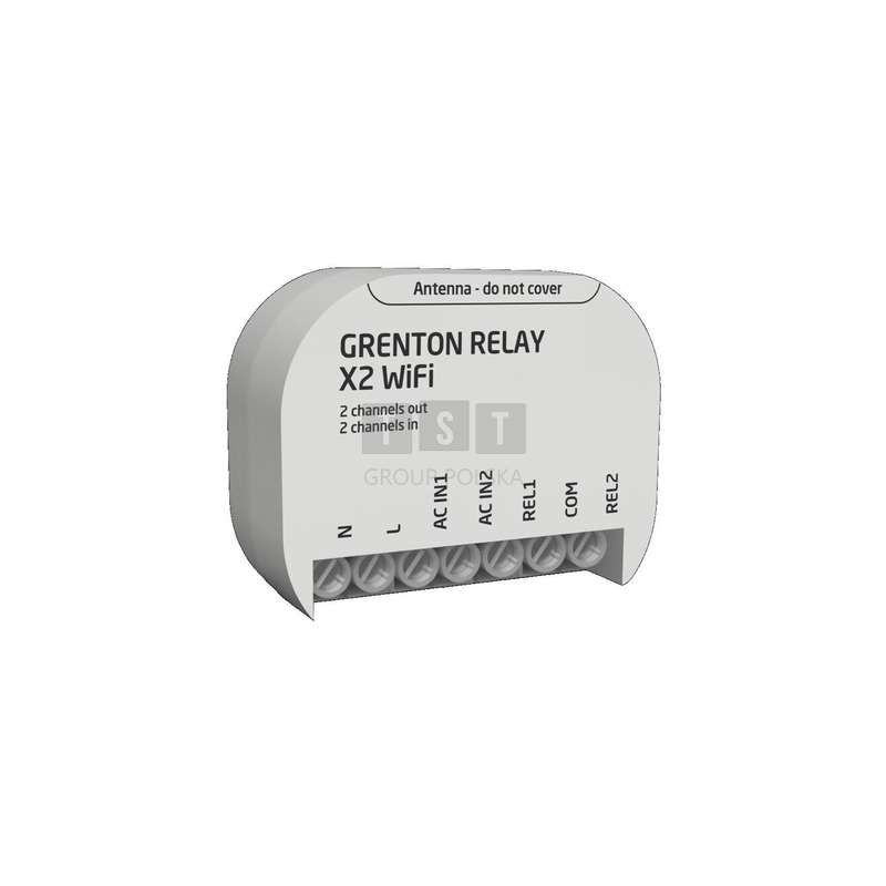 Moduł przekaźnikowy RELAY X2 WiFi Grenton