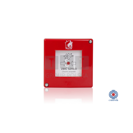 ROP-AD czerwony Ręczny ostrzegacz pożarowy