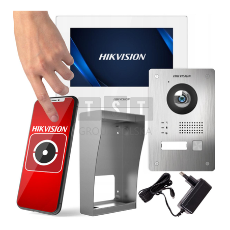 ZESTAW WIDEODOMOFONOWY HIKVISION KIT-D2-PL703-W