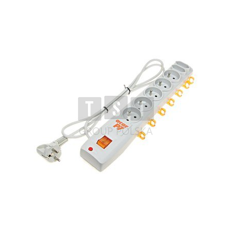 LISTWA ZASILAJĄCA ACAR-P7 (5 + 2 GNIAZDA)