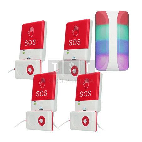 Kaler Long Range 4x Przycisk + Lampka System Dalekiego Zasięgu do 500m