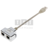 ADAPTER AD-UTP 2x RJ45 / 1x RJ45