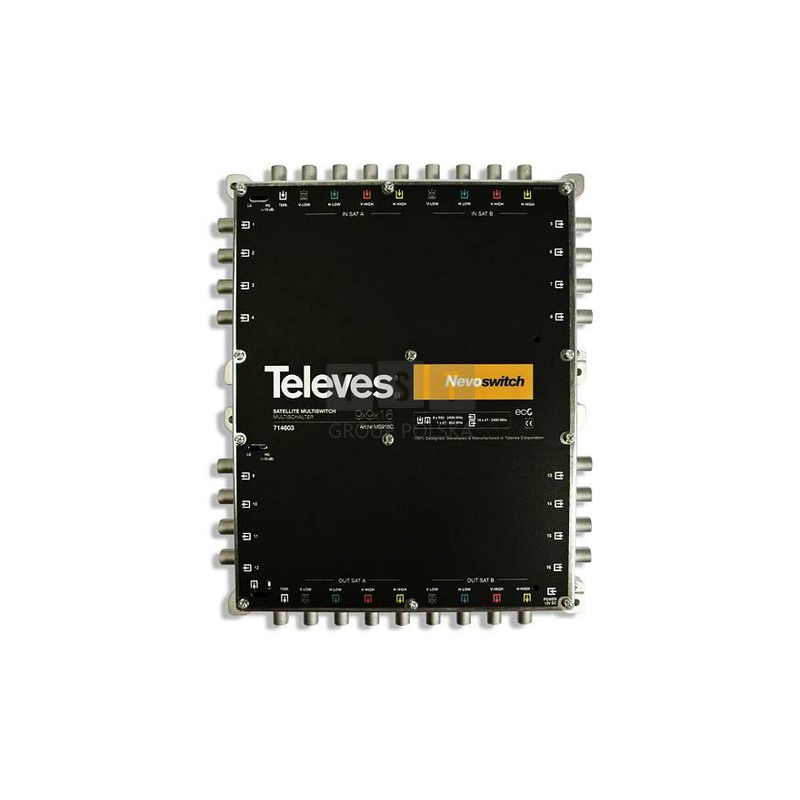 MULTISWITCH TELEVES 9x9x16 "F" 714603 NEVO