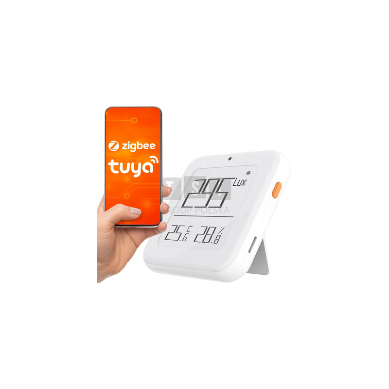MBG Line Czujnik temperatury, wilgotności i światła ZigBee Tuya