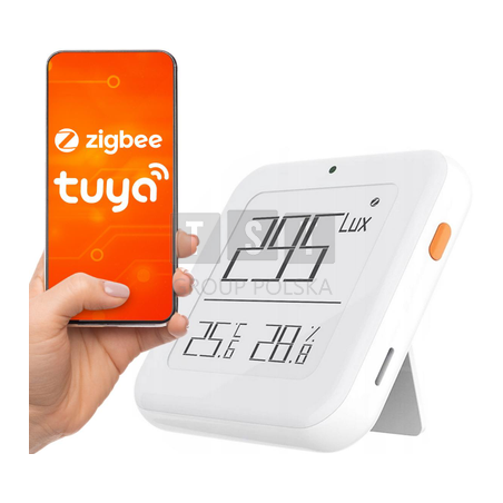 MBG Line Czujnik temperatury, wilgotności i światła ZigBee Tuya