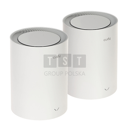 DOMOWY SYSTEM WI-FI CUDY-M1800/2 Wi-Fi 6, 2.4 GHz, 5 GHz, 574 Mb/s + 1201 Mb/s