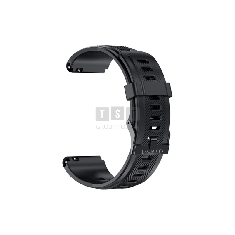Pasek do Smartwatch Giewont GW430 Silikonowy CZARNY GWP430-1