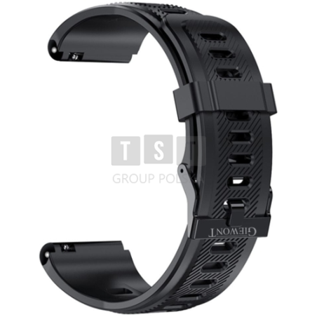 Pasek do Smartwatch Giewont GW430 Silikonowy CZARNY GWP430-1