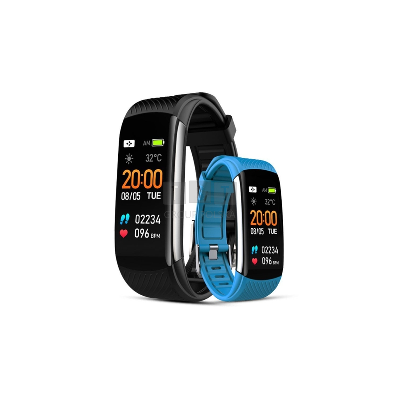 Smartband Giewont Czarny GW200-7 + Pasek Niebieski