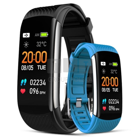Smartband Giewont Czarny GW200-7 + Pasek Niebieski